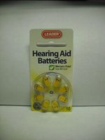 Leader Battery Hearing Aid #10 8 count