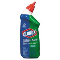 Toilet Bowl Cleaner With Bleach, Fresh, 24oz Bottle, 12/carton