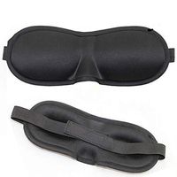 Excursion Home 3D Sleep Eye Mask for Sleeping Solid Color Blindfold Super Soft Shade Nap Cover Camping Travel Relax Eyepatch (A)