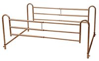 Drive Medical Home Bed Style Adjustable Length Bed Rails, Brown Vein