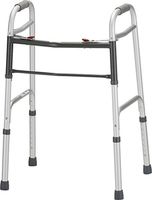 Silver Adult Standard Folding Walker - Standard with 3 Inch Wheels - 1 Each/Each - 4090DW3