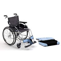 Wheelchair Medical Equipment Aluminium Folding Self Propel, PU Material Tire, Thick Sponge Cushion, Seat Width 44cm, Folding Size 99.53372cm, Suitable for The Elderly and DISA