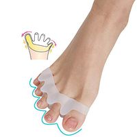 PASDHZK 1 Pair of 5 Color Nail Toe Separator Finger Foot Sponge Soft Gel Beauty Tool Manicure Pedicure Professional