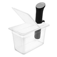 EVERIE Sous Vide Container 7 Quart with Collapsible Hinge Lid for Anova Nano