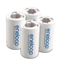 eneloop SEC-CSPACER4PK C Size Spacers for use with AA battery cells