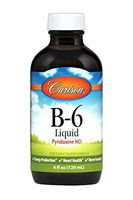 Carlson - B-6 Liquid, Vitamin B-6, Energy Production, Heart Health, Unflavored, 120 mL