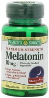 Nature's Bounty Maximum Strength Melatonin 10mg Capsules, 60-Count (Pack of 4) by Nature's Bounty