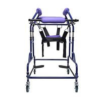 LJHHH Folding Rollator Walker,4 Wheels Mobility Aids,Multifunctional Lightweight Foldable Walking Frame,Adult Assisting Device for Walking Elderly