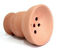 Clay Hookah Pipe Bowl - Natural Shisha Bowl Hooka Huka Nargila Smoking Accessory
