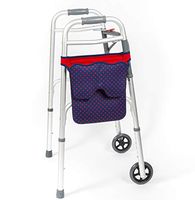 Scoot-About Bag - Hands Free Storage for Walkers, Folding Walkers, Rollators. Water Resistant. (Red)