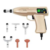 720N Chiropractic Adjusting Tool Instrument Electric Impulse Gun Actuator Massager Professional Massage Equipment Magnetic Therapy Massage Gun (Golden)