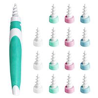 Ear Wax Cleaner Swab,Ear Wax Remover,Silicone Spiral Earwax Remover Tool,Soft Safe Earwax Remover Tool Kit