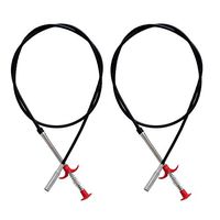TOPBATHY 2pcs Pipeline Hook Spring Pipe Bending Pipeline Hook Dredge Tool Sewers Clip Hair Remover for Home Kitchen Sewer