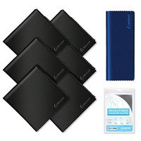 IBENZER Microfiber Cleaning Cloths for Electronics – Micro Fiber Camera Lens Cleaning Cloth, Glasses, Screens, Eyeglasses, iPad, iPhone, Cell Phone, LCD TV Screens and More, MF01L-6P