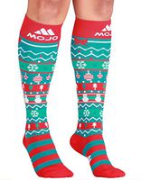 Christmas Mojo Compression Socks – Graduated Compression Stockings - Firm Support 20-30mmHg - Mojo Compression XL