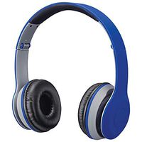 iLive Bluetooth Head Phones, with On-Ear Controls, Matte Blue (IAHB38BU)