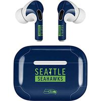 Skinit Decal Audio Skin for Apple AirPods Pro - Officially Licensed NFL Seattle Seahawks Blue Performance Series Design