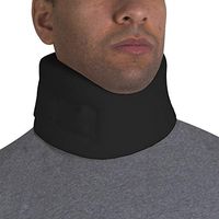 OTC Cervical Collar, Soft Contour Foam, Neck Support Brace, Black Wide 3.5" Depth, X-Large