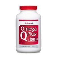 Dr. Sinatra’s Omega Q Plus 100 – Omega-3 Supplement Delivers Everyday Heart Health Support with 100 mg of CoQ10 for Healthy Blood Flow, Blood Pressure, and Provides Antioxidant Power (60 softgels)