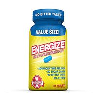 iSatori Energize Caffeine Pills - Fast Acting Energy Pill - Healthy Focus Brain Supplement - Improved Alertness and Clarity - All Day Energy, No Jitters, No Crash - 84 Time Released Tablets