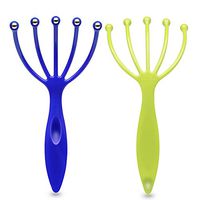 Scalp Massager,Handheld Claw Head Massager for Deep Relaxation & Stress Reduction in The Office Home SPA. Dark Blue and Green(2-Pack)