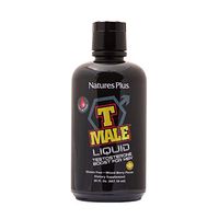 NaturesPlus T Male Liquid - 30 fl ozs - Mixed Berry Flavor - Fast-Acting Natural Testosterone Boost For Men - Promotes Muscle Gain, Stamina & Sexual Health - Vegetarian, Gluten-Free - 30 Servings