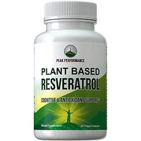 Resveratrol 500mg - Best Plant Based Resveratrol Supplement by Peak Performance. Made in USA. Capsules Rich in Polyphenols from Natural Plant Extracts. 2 Pills Equals 1000mg. Reservatrol Supplement