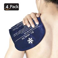Gel Ice Pack (4 Pack), Reusable Cold/Hot Compress for Rehabilitation and Therapy from Injuries Like Shoulder, Upper/Lower Back, Knee, Neck, Ankle