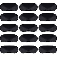 50 Pieces Eye Cover Sleep Mask Blindfold Eye Mask Blindfold Sleeping Masks for Games Party Travel with Nose Pad and Adjustable Strap (Black)
