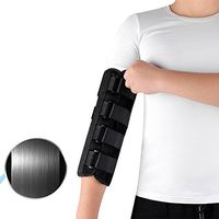 NACHEN Elbow Fixation Brace Support Orthosis Upper Limb Splint Hemiplegia Arm Fracture Rehabilitation Training Equipment,Black,L