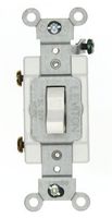Leviton 12021-2W 3-Amp, 24 Volt AC/DC, Toggle Single-Pole, Industrial Grade, Self-Grounding, White