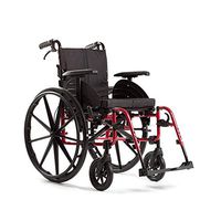 Yadianna Medical Rehab Chair, Wheelchair,Sport Wheelchairs 15Kg Portable Foldable Comfortable Armrest Backrest Seat Swing Leg Rest 100Kg Load Bearing 46 * 41Cm Seatergonomic Wheelchair