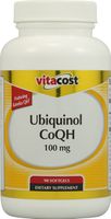 Vitacost Ubiquinol CoQH Featuring Kaneka QH - 100 mg - 90 Softgels