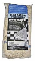 Lanier Looped Mop Head Cotton Cotton / Synthetic Blend Yarn Large Natural Color Bagged