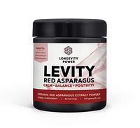 Levity, 100% Organic Red Asparagus Root Extract Powder, 10:1 Concentration, 'Fly Above Stress,' 80 Servings (240g/8.4oz)