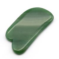Natural Green Aventurine Guasha Gua Sha Scraping Massage Tools for Blood Circulation SPA Acupuncture