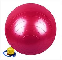 CLG-FLY Green 55 cm thick explosion-proof fitness yoga ball massage particles spherical Pearly foam surface,Red