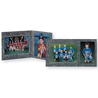 TeamPlayer 7x5/5x7 Marble-Gray Memory Mates Cardstock Double Photo Frame Sold in 10's - 5x7