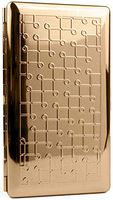 Rose Gold Loops (Half Pack 120s) Metal-Plated Cigarette Case & Stash Box with Mirror