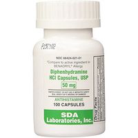 Preferred Plus Allergy Diphenhydramine Capsules 50mg 100 ea (Pack of 2)