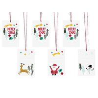 Luck Tags x 6 Santa Mixed Design