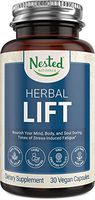 Herbal Lift | Rhodiola Adrenal & Immune Support Supplement with Organic Beet Root Powder and Oatstraw | Herbal Blend for Calm and Positive Mood | Stress Relief + Cortisol Manager | 30 Vegan Capsules
