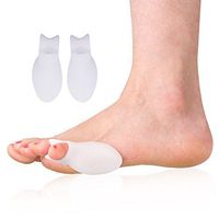 2 Pairs Little Toe Bunion Corrector, Bunion Relief Toe Separators and Bunion Toe Straightener, Metatarsal Pad for Cushioning, Hammertoe and Hallux Valgus Bunion Relief