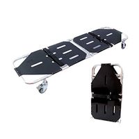 Rziioo Foldable Aluminum Stretcher - Emergency Portable Patient Transport Medical Stretcher with Breakaway Hinge Mechanism