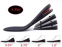 Height Increase Insole, Orthotic Heel Shoe Lift kit with Air Cushion Elevator Shoe Insole Lifts Kits Inserts for Men & Women 4-Layer Taller Insoles 1.2" to 3.5” Variable Height