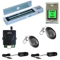 FPC-5012-VS One door Access Control Visionis outswinging door 600lbs Electromagnetic lock kit with wireless receiver and remote kit
