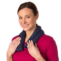 Sunny Bay Extra Long Ice Wrap for Neck and Shoulder, Heat Therapy Pad for Sore Neck & Shoulder Muscle Pain Relief- Thermal, Reusable, Non-Electric Hot Pack or Cold Compress Microwavable, Navy Blue