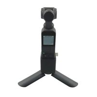 Mini Tripod-Mounts Gimbal Holder With 1/4 Screw Adapter For DJI Osmo Pocket, Quick Release Mini Tripod Convenient For Self-Portraits (Black)