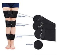 Whryspa Adjustable O/X Type Legs Correction Strap Straightening Belt Beauty Leg O Type Leg Corrector,Black,M
