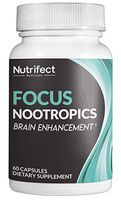 Nutrifect Nutrition Clarity Brain Health Formula for Laser Focus, Enhanced Memory, Potent Nootropic Brain Booster with Learning and Retention Stacks, 30 Capsules